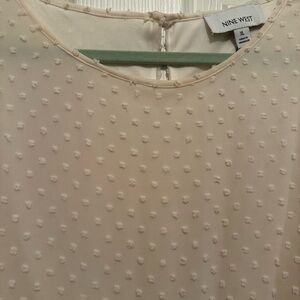 Nine West off white blouse